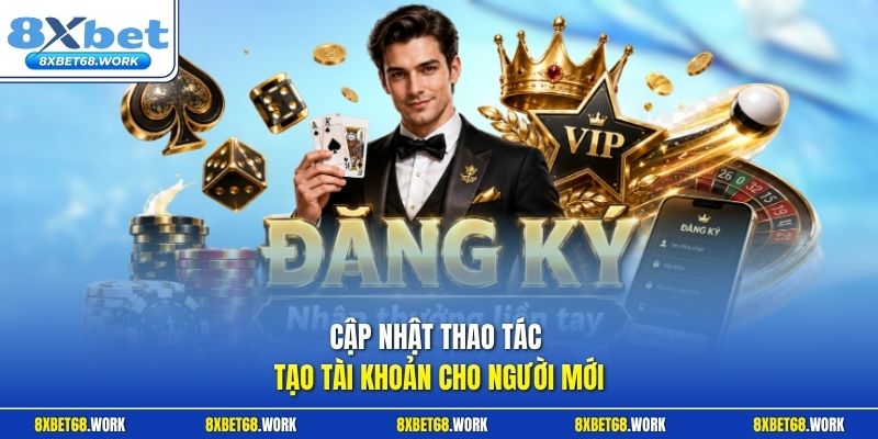 Cập nhật thao tác tạo tài khoản cho người mới